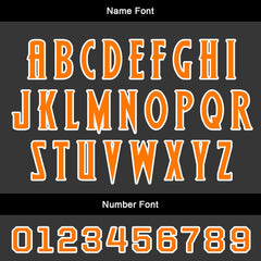 Benutzerdefinierte Schwarz Orange Trikots für Männer Frauen Personalisierte Fußball Uniformen für Erwachsene und Kind