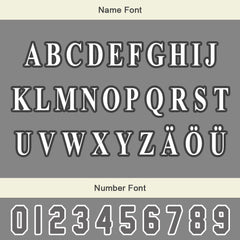 Maßgeschneiderte Weiß Grau Letterman Varsity Jacket Individuelle Stickerei Druck nach Ihrem Wunsch