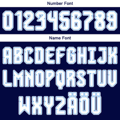 Benutzerdefinierter Marineblau Weiß Basketball Jersey Uniform Anzug gedruckt Ihr Logo Name Nummer