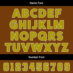 Benutzerdefinierte Braun Schwarz Trikots für Männer Frauen Personalisierte Fußball Uniformen für Erwachsene und Kind