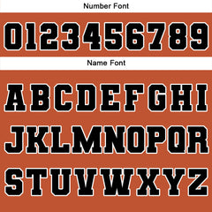 Maßgeschneiderte Orange Letterman Varsity Jacket Individuelle Stickerei Druck nach Ihrem Wunsch