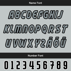 Maßgeschneiderte Grau Schwarz Letterman Varsity Jacket Individuelle Stickerei Druck nach Ihrem Wunsch