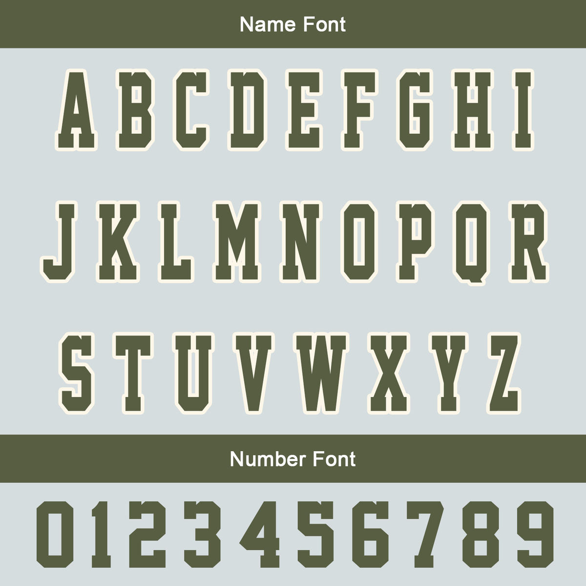 Maßgeschneiderte Olivengrün Grau Letterman Varsity Jacket Individuelle Stickerei Druck nach Ihrem Wunsch