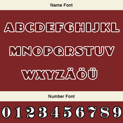 Maßgeschneiderte Rot Weiß Letterman Varsity Jacket Individuelle Stickerei Druck nach Ihrem Wunsch