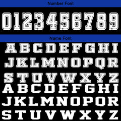 Benutzerdefinierter Schwarz Blau Basketball Jersey Uniform Anzug gedruckt Ihr Logo Name Nummer