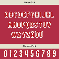 Maßgeschneiderte Weiß Rot Letterman Varsity Jacket Individuelle Stickerei Druck nach Ihrem Wunsch