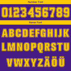 Benutzerdefinierter Lila Gelb Weiß Basketball Jersey Uniform Anzug gedruckt Ihr Logo Name Nummer