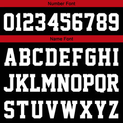 Benutzerdefinierte Schwarz Rot Kurzarm-Kapuzenpullover für Männer Frauen Hemden mit Kapuzen gedruckt Name Logo