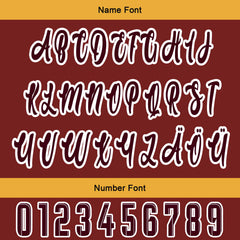 Maßgeschneiderte Rot Gelb Letterman Varsity Jacket Individuelle Stickerei Druck nach Ihrem Wunsch