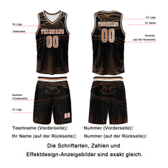 Benutzerdefinierter Orange Basketball Jersey Uniform Anzug gedruckt Ihr Logo Name Nummer