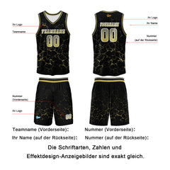Benutzerdefinierter Gelb Basketball Jersey Uniform Anzug gedruckt Ihr Logo Name Nummer