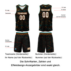 Benutzerdefinierter Schwarz Lila Basketball Jersey Uniform Anzug gedruckt Ihr Logo Name Nummer