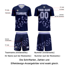 Benutzerdefinierte Tiefes Lila Trikots für Männer Frauen Personalisierte Fußball Uniformen für Erwachsene und Kind