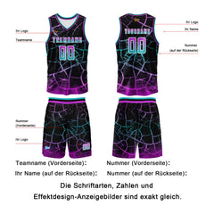Benutzerdefinierter Rose Lila Basketball Jersey Uniform Anzug gedruckt Ihr Logo Name Nummer