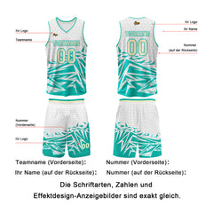 Benutzerdefinierter Blau Beige Basketball Jersey Uniform Anzug gedruckt Ihr Logo Name Nummer