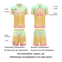 Benutzerdefinierte Minze Grün Trikots für Männer Frauen Personalisierte Fußball Uniformen für Erwachsene und Kind