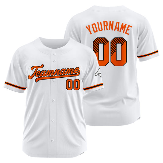 Benutzerdefinierte Authentisch Baseball-Trikot Weiss Netz