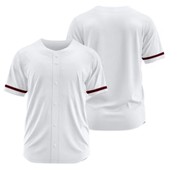 Benutzerdefinierte Authentisch Baseball-Trikot Weiss Netz