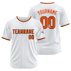 Benutzerdefinierte Authentisch Baseball-Trikot Weiss Netz