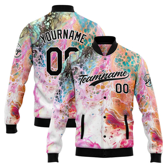 Personalisiert Benutzerdefiniert Jacke Anpassen Ihr Teamname, Logo und Nummer