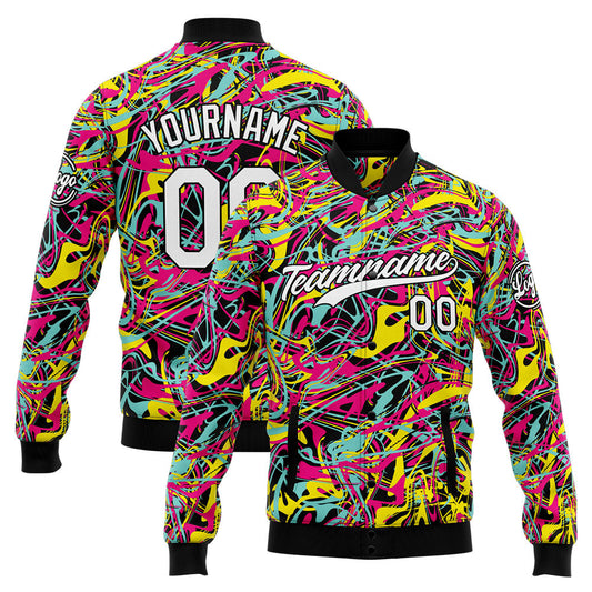 Personalisiert Benutzerdefiniert Jacke Anpassen Ihr Teamname, Logo und Nummer