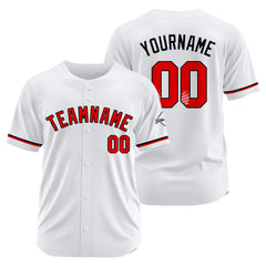 Benutzerdefinierte Authentisch Baseball-Trikot Weiss Netz