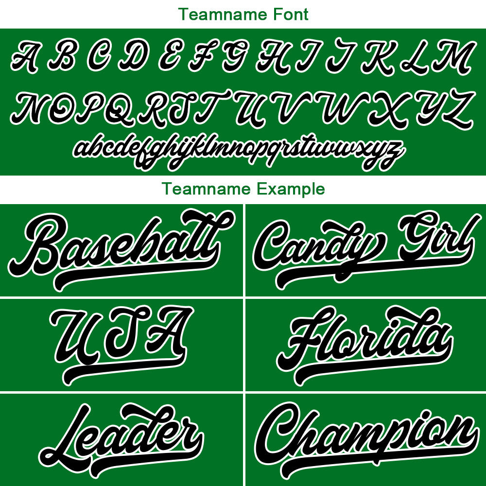 Benutzerdefinierte Authentisch Baseball-Trikot Grün Netz