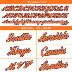 Benutzerdefinierte Authentisch Basketball Trikot Weiß-Orange-Lila