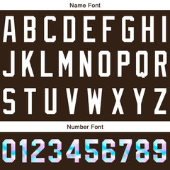 Benutzerdefinierte Authentisch Baseball Braun