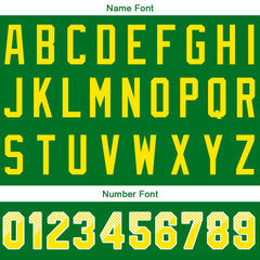 Benutzerdefinierte Authentisch Baseball-Trikot Grün Netz