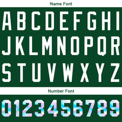 Benutzerdefinierte Authentisch Baseball-Trikot Dunkelgrün Netz