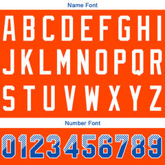 Benutzerdefinierte Authentisch Baseball-Trikot Orange Netz