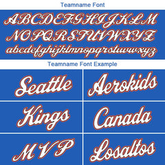 Benutzerdefinierte Authentisch Basketball Trikot Blau-Weiß-Marine-Orange