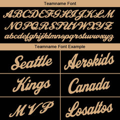 Benutzerdefinierte Authentisch Basketball Trikot Schwarz- Gold