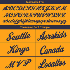 Benutzerdefinierte Authentisch Basketball Trikot Gelb-Marine-Grün