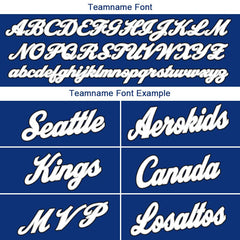 Benutzerdefinierte Authentisch Basketball Trikot Königlich- Weiß-Grau-Schwarz