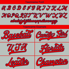 Benutzerdefinierte Authentisch Baseball-Trikot Grau Netz