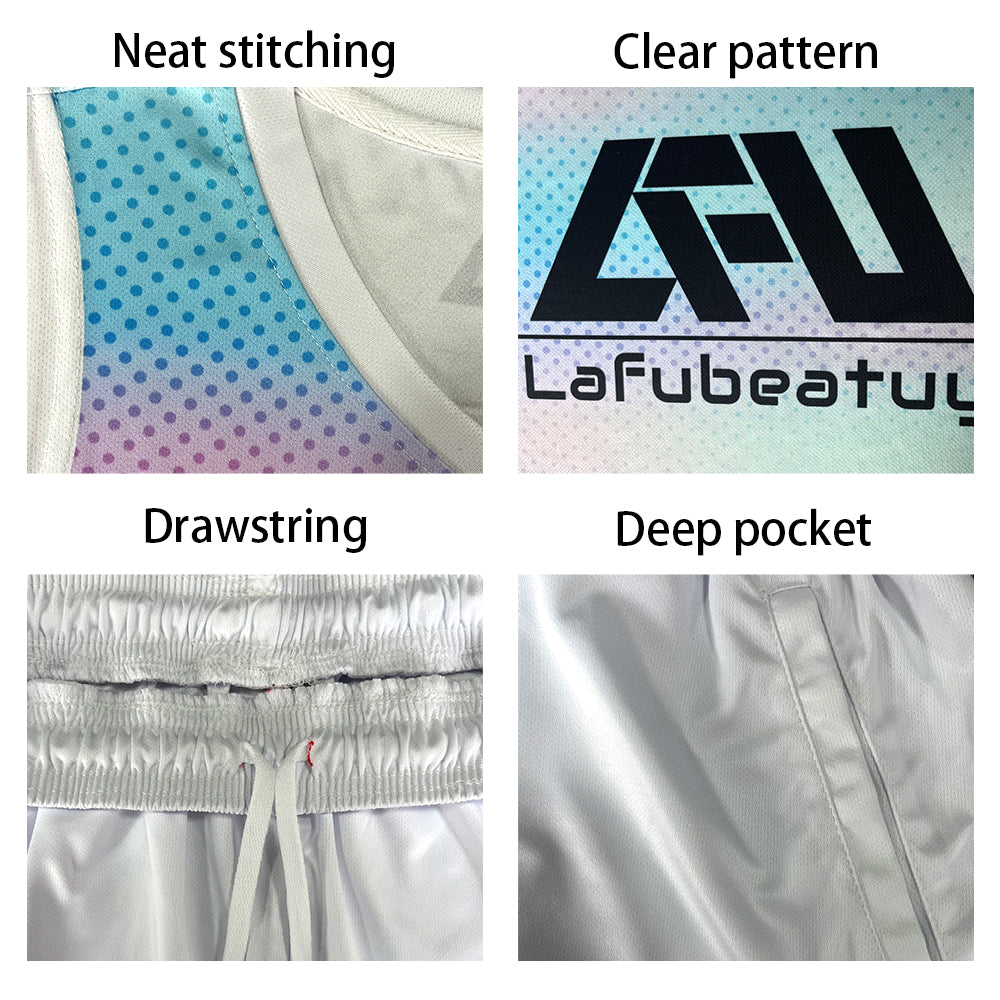 Benutzerdefinierter Basketball Jersey Uniform Anzug für Männer Frauen Mädchen Jungen gedruckt Ihr Logo Name Nummer