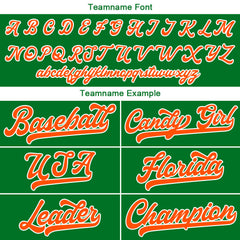 Benutzerdefinierte Authentisch Baseball-Trikot Grün Netz