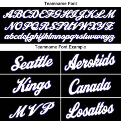 Benutzerdefinierte Authentisch Basketball Trikot Schwarz-Weiß-Grau-Lila