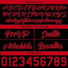 Benutzerdefinierte Authentizität Hut Schwarz-Rot