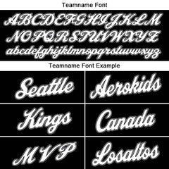 Benutzerdefinierte Authentisch Basketball Trikot Schwarz-Weiß-Grau