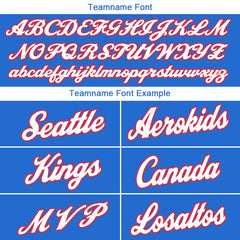 Benutzerdefinierte Authentisch Basketball Trikot Blau-Weiß-Rot