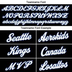 Benutzerdefinierte Authentisch Basketball Trikot Schwarz- Weiß- Königlich- Rot