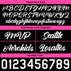 Benutzerdefinierte Authentizität Hut Schwarz-Rosa