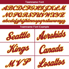 Benutzerdefinierte Authentisch Basketball Trikot Weiß-Rot-Marine-Gelb