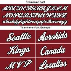 Benutzerdefinierte Authentisch Basketball Trikot Rot-Weiß-Schwarz