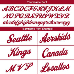 Benutzerdefinierte Authentisch Basketball Trikot Weiß Rot