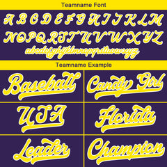 Benutzerdefinierte Authentisch Baseball-Trikot Lila Netz