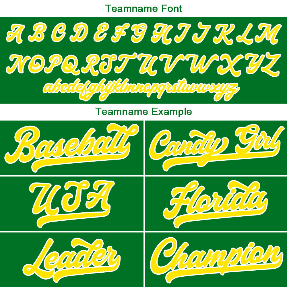 Benutzerdefinierte Authentisch Baseball-Trikot Grün Netz